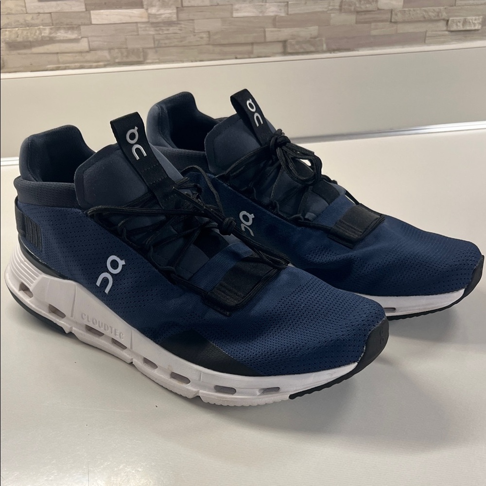 On Cloudnova Running Men's Navy / White Sneakers 11.5